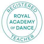 Sello RAD Registered Teacher de la Royal Academy of Dance